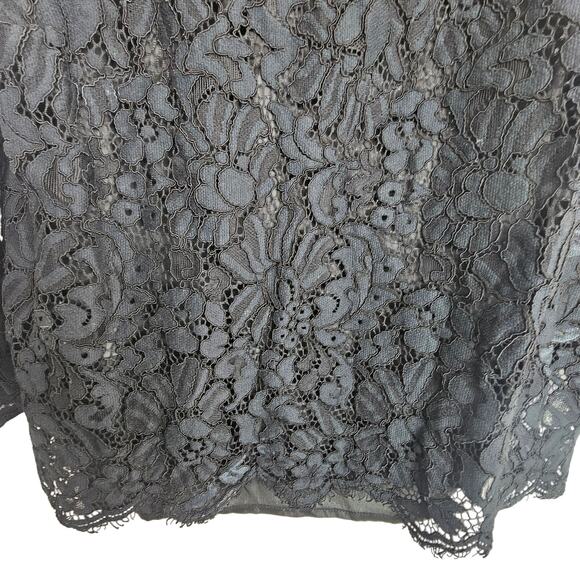 Brooks Brothers Red Fleece Womens Floral Lace Blouse Size 6 Preppy Bell Sleeve - Picture 3 of 9